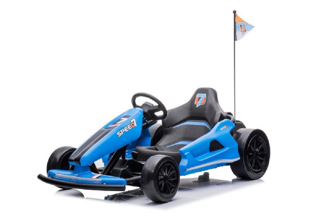 Elektro-Kinderauto "e-Gokart" mit 24V und Driftfunktion -Blau
