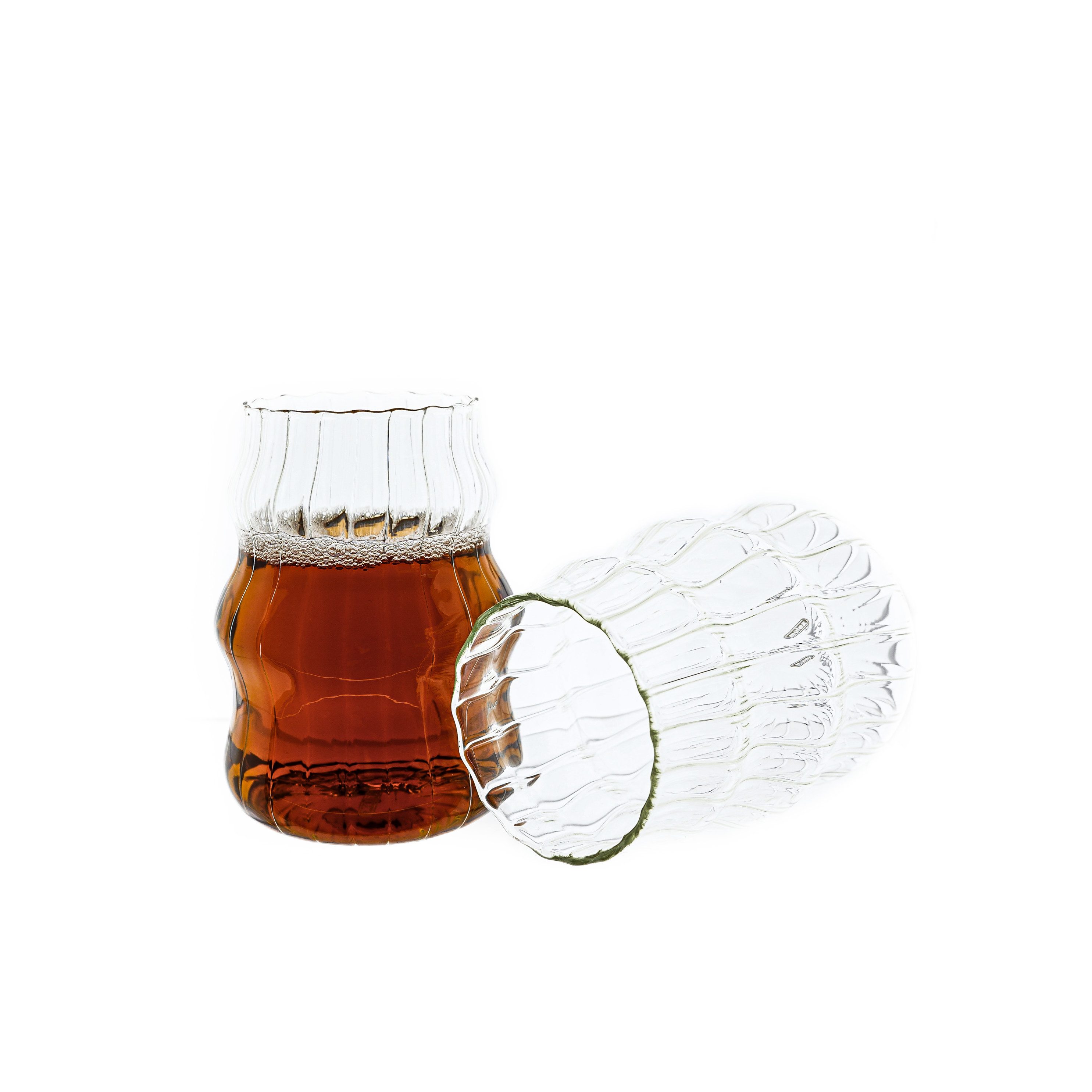 Mulex Gläser-Set Bubble Getränkebecher Cocktail- 500 ml Borosilikatglas, 2-tlg.