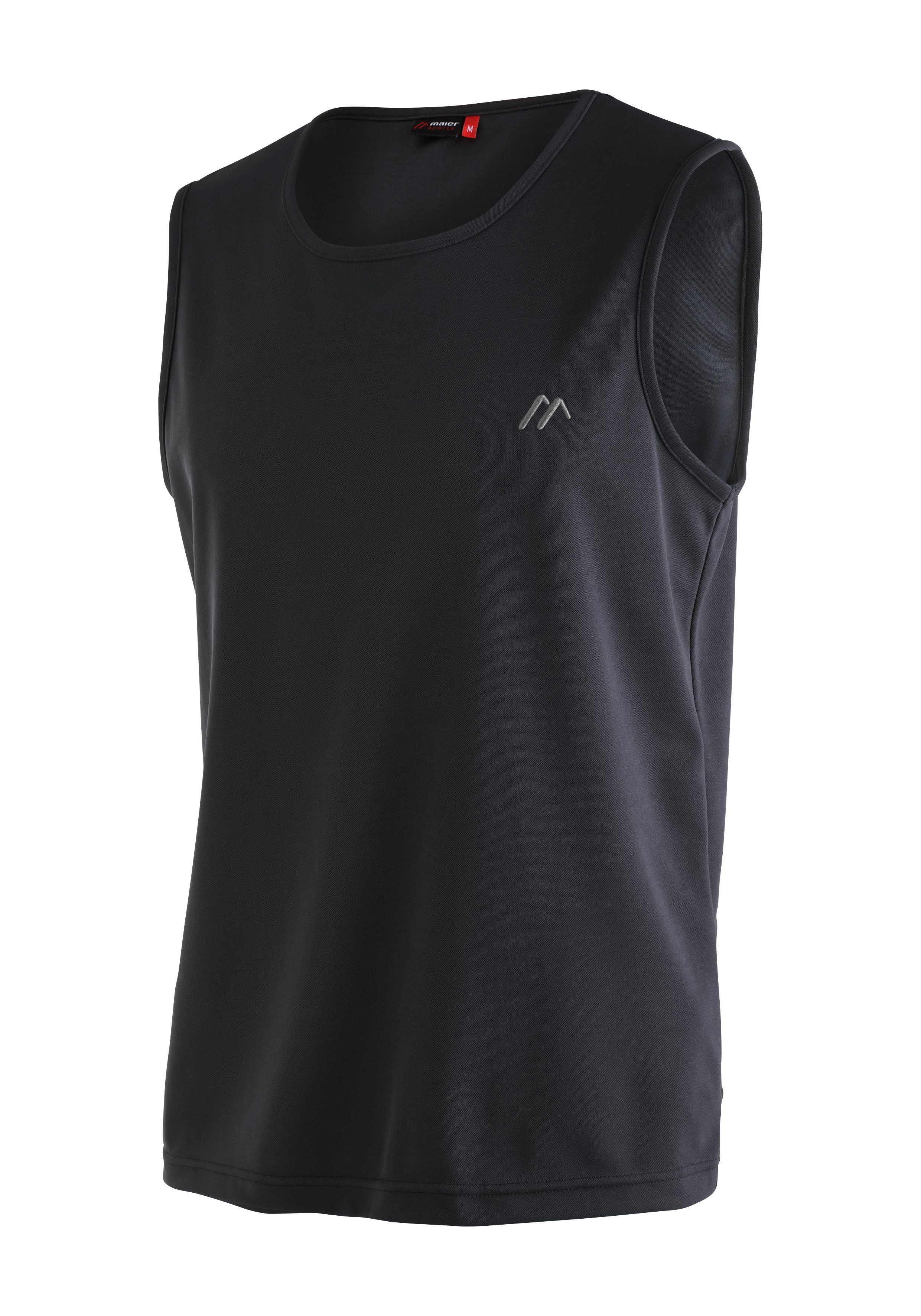 Maier Sports Funktionsshirt Peter Herren rundhals Tank-Top, pique Outdoor-Shirt, schnelltrocknend