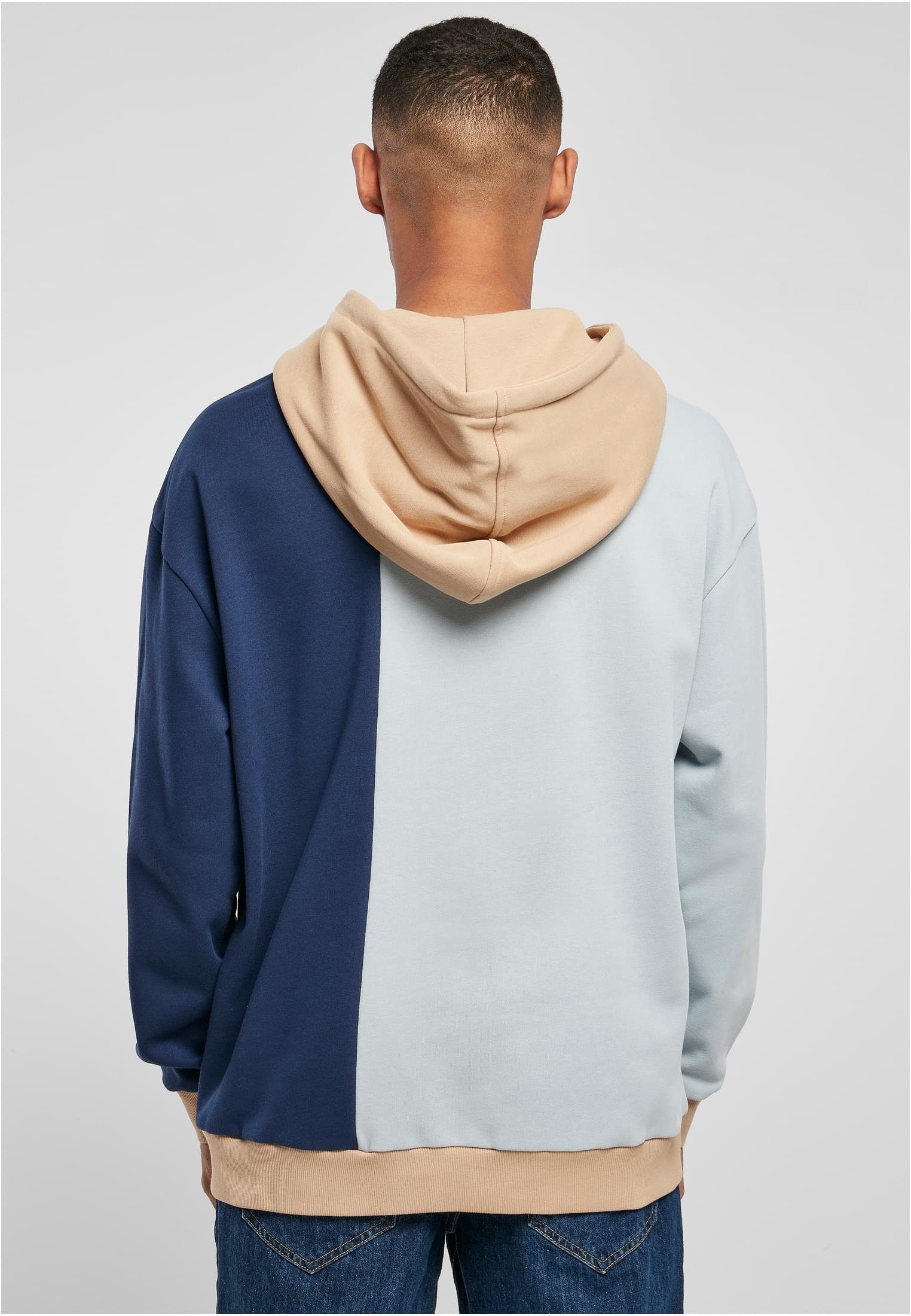 Herren Oversized URBAN Sweater Block CLASSICS Color Hoody (1-tlg) summerblue/darkblue