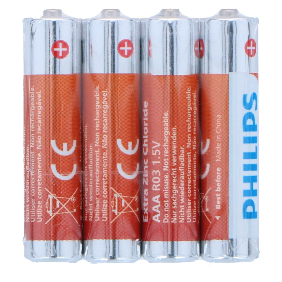 Philips Philips AAA Batterien 4er Batterie