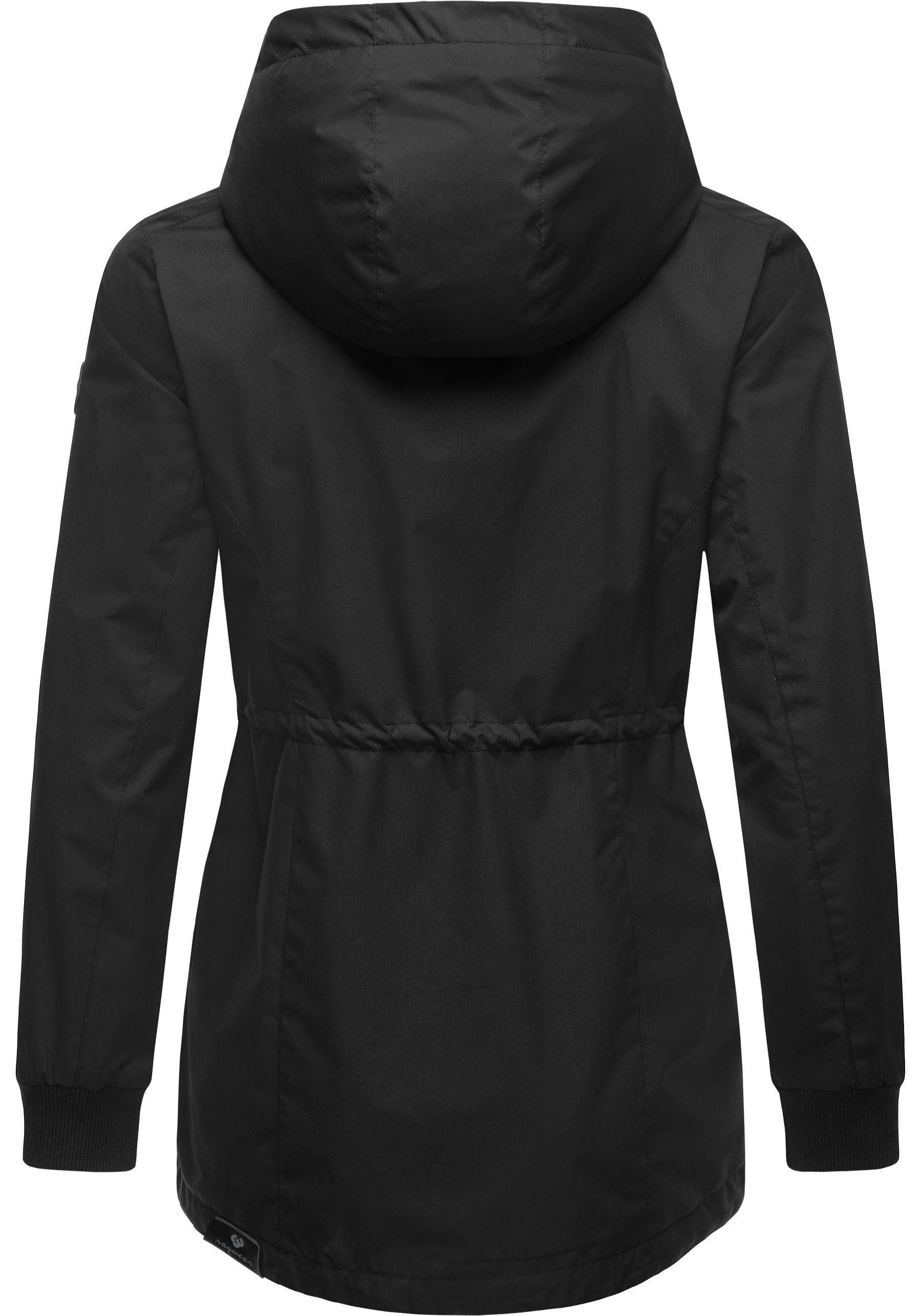 Ragwear Outdoorjacke Dowey A Wasser- und winddichte Damen Jacke mit Taillenzugband – Bild 3 von 5