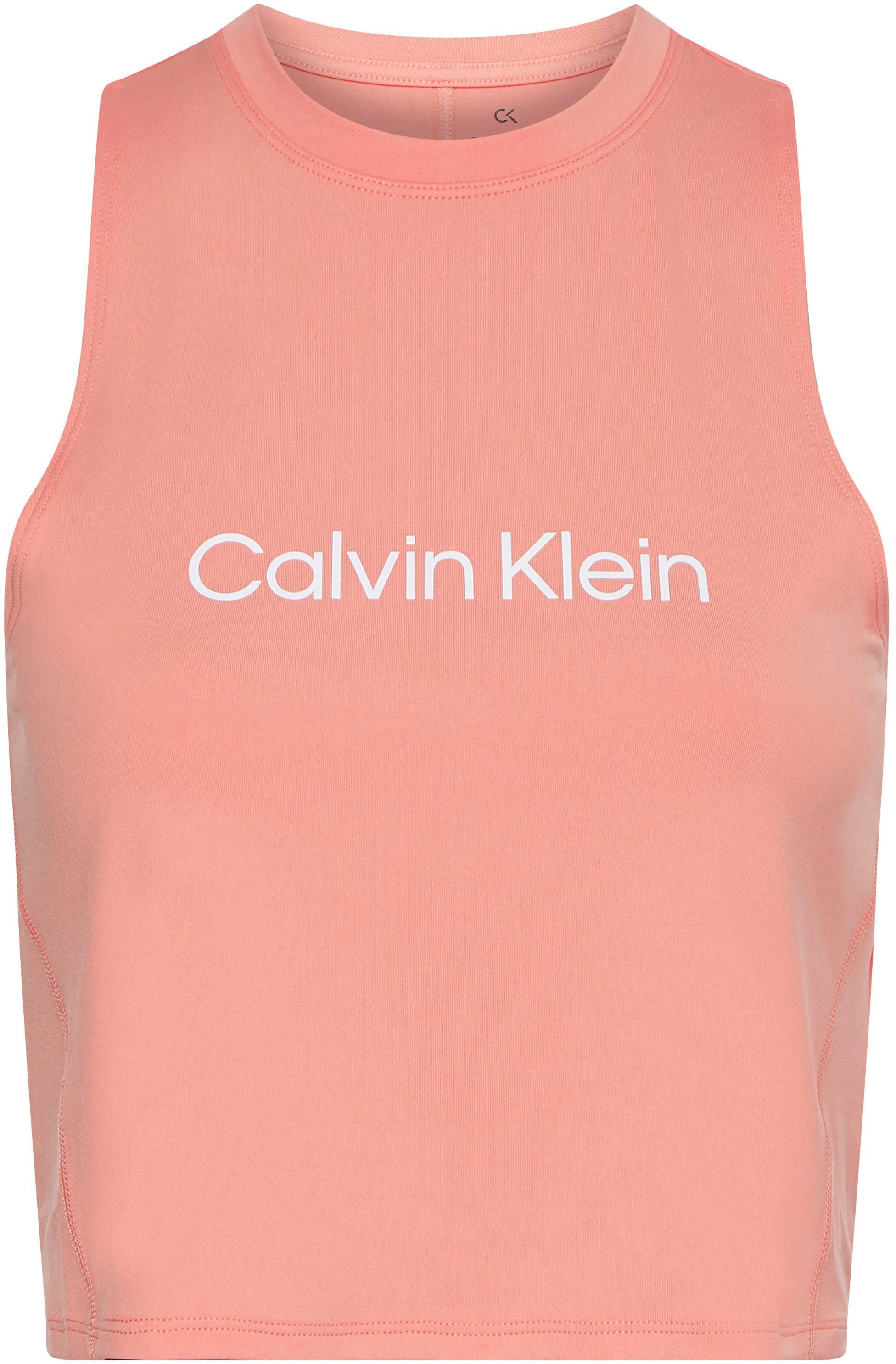 Klein Sport-Bustier Calvin Sport Calvin Logoschriftzug Top Dahlia Blooming Klein WO Tank - mit