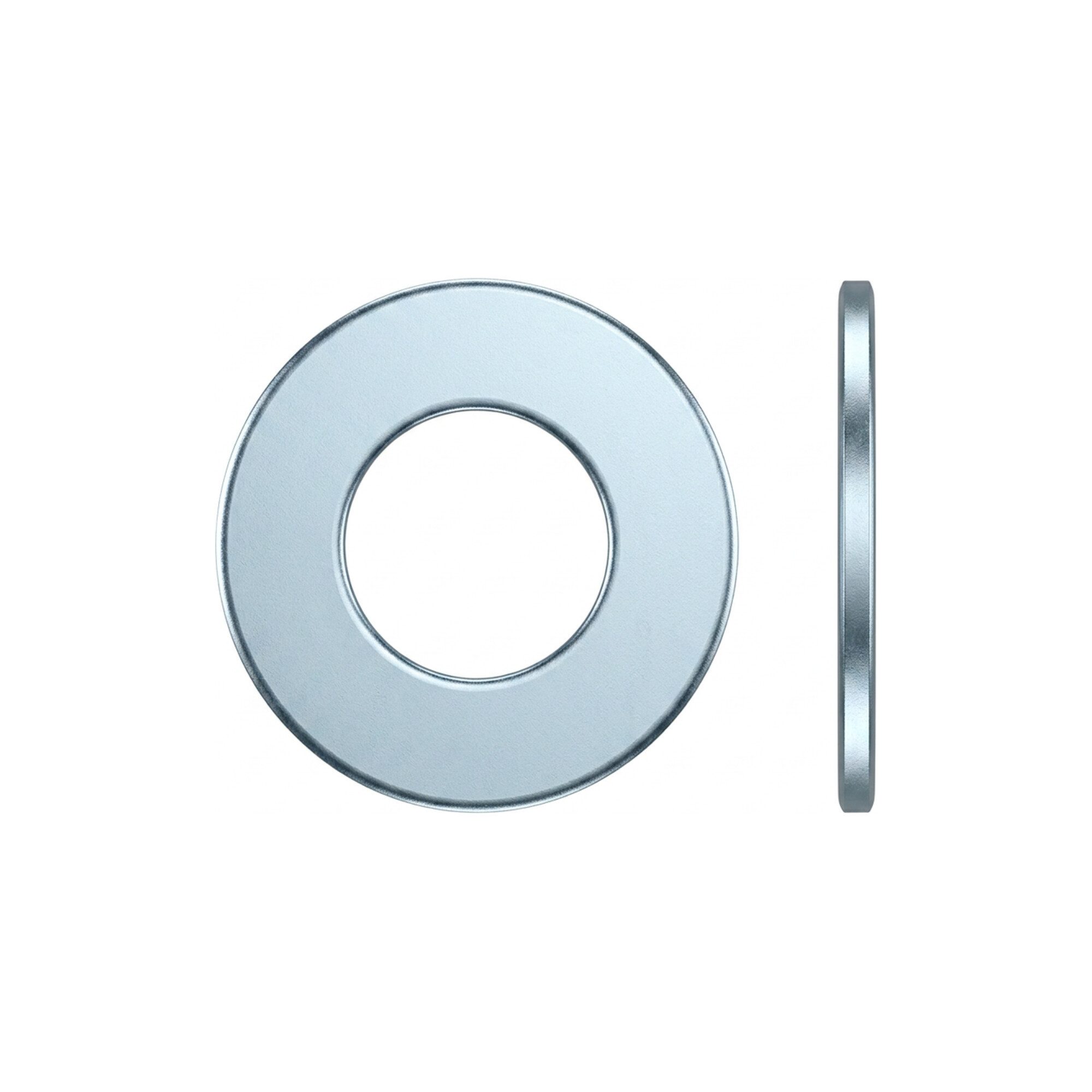 Contorion Spannscheibe ISO 7091 Flache Scheibe Stahl 52mm galvanisch verzinkt ohne Fase 25 St