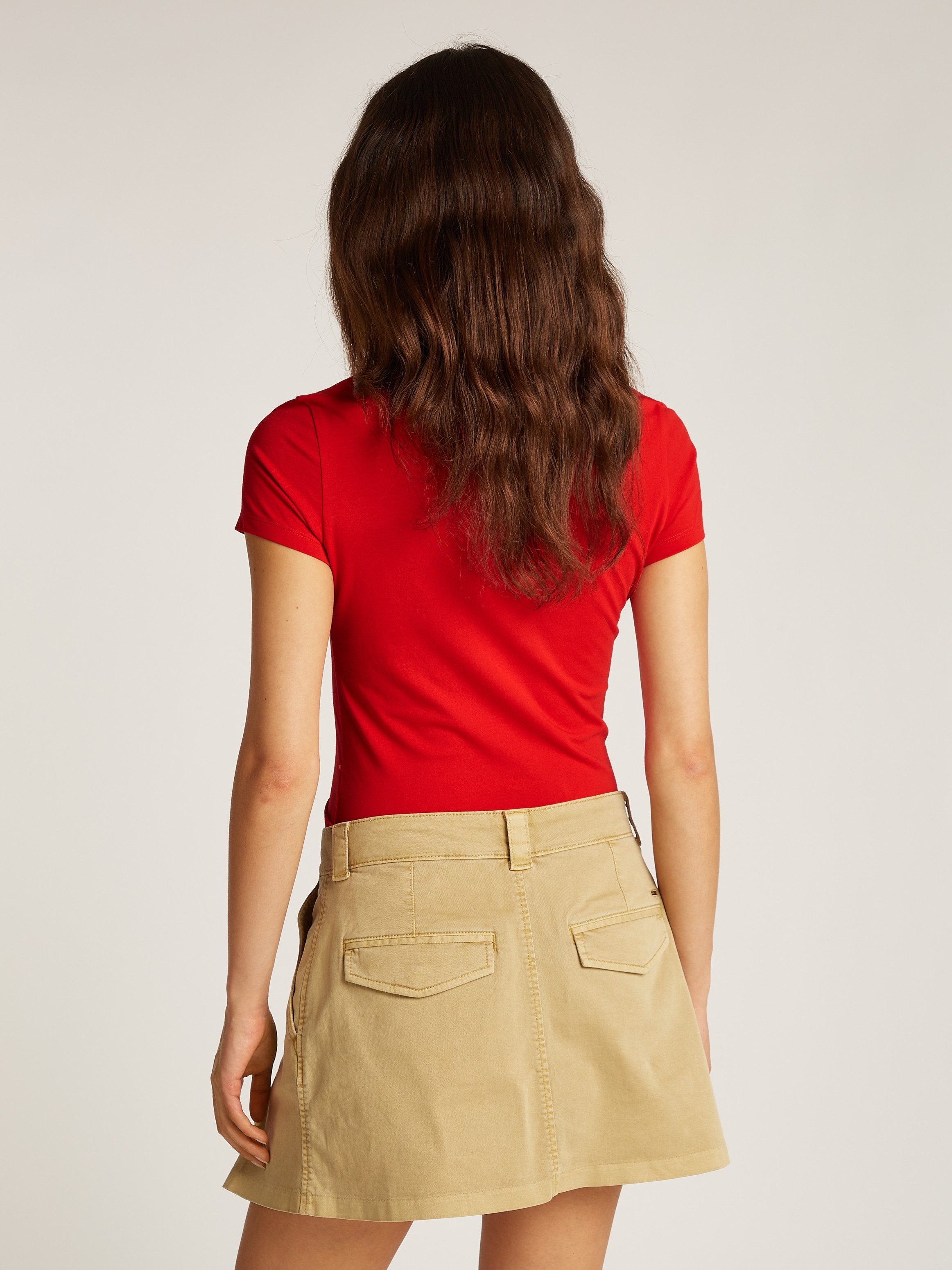 Tommy Jeans Curve T-Shirt TJW SLIM LINEAR TEE EXT in Große Größen günstig online kaufen