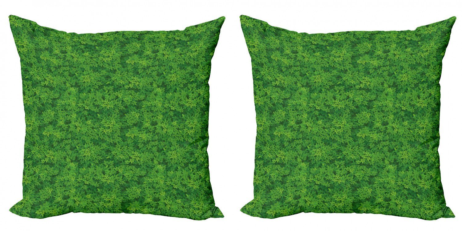 Digitaldruck, Laub Modern Stück), Übersicht Szene Botanisch Accent Doppelseitiger Kissenbezüge (2 Abakuhaus