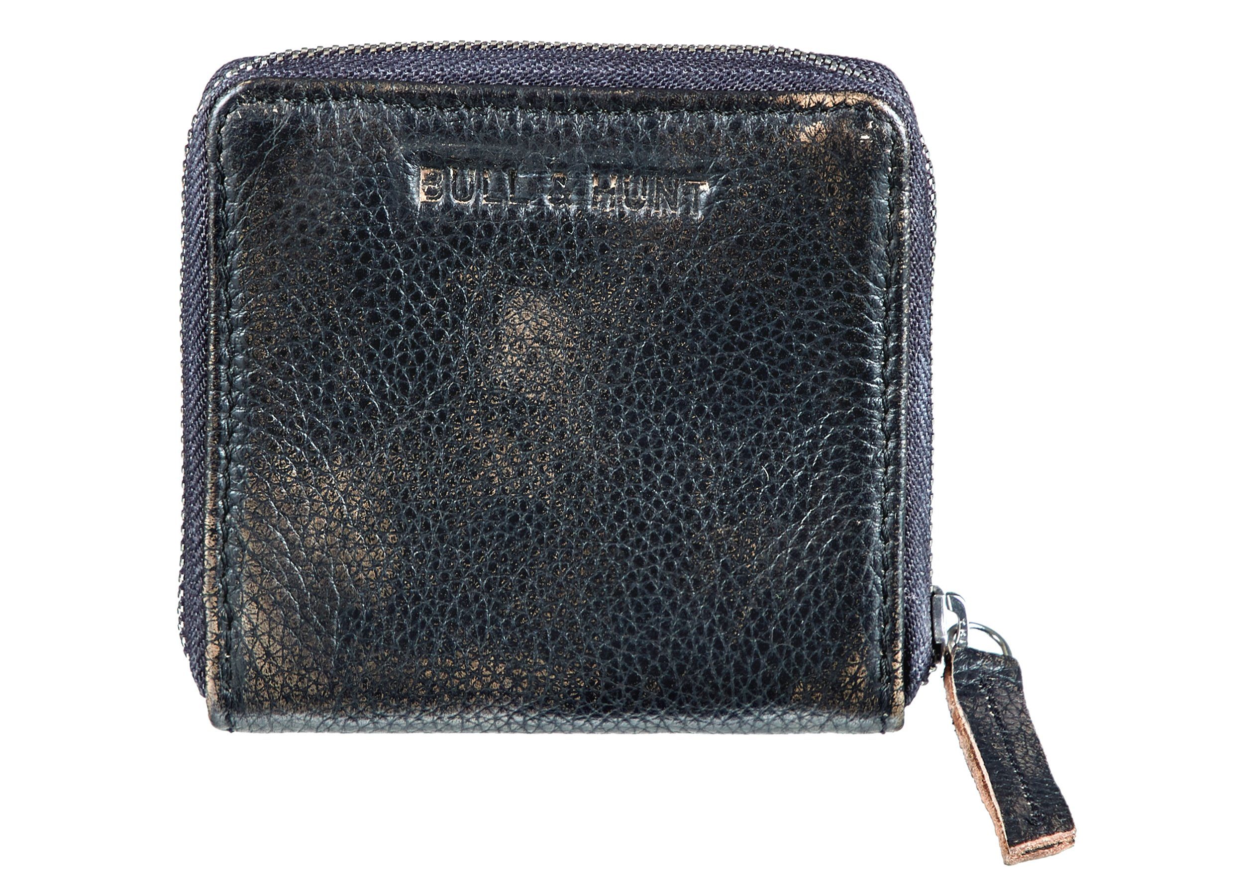 black mini zip & Hunt wallet Bull Mini Geldbörse