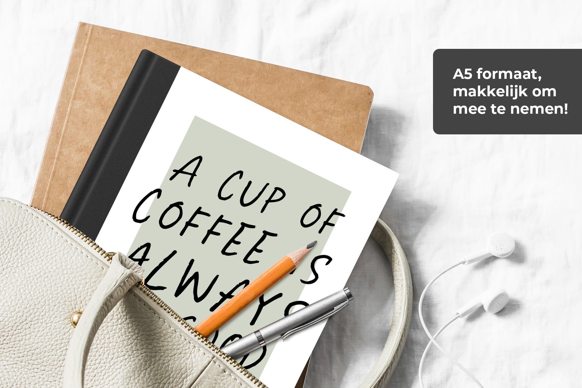 98 - Notizheft, MuchoWow Zitate eine -, Notizbuch Tasse Kaffee gute Journal, ist Sprichwörter Haushaltsbuch Tagebuch, Idee A5, Seiten, Merkzettel, immer - Eine