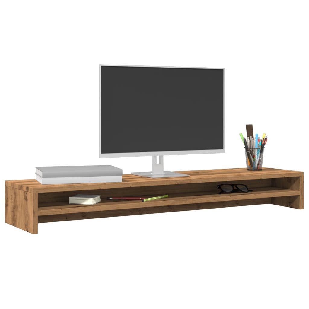 vidaXL Monitor-Halterung NA Monitorständer Artisan-Eiche 100x24x13 cm Spanplatte Bildschirm Erh, (1-tlg)
