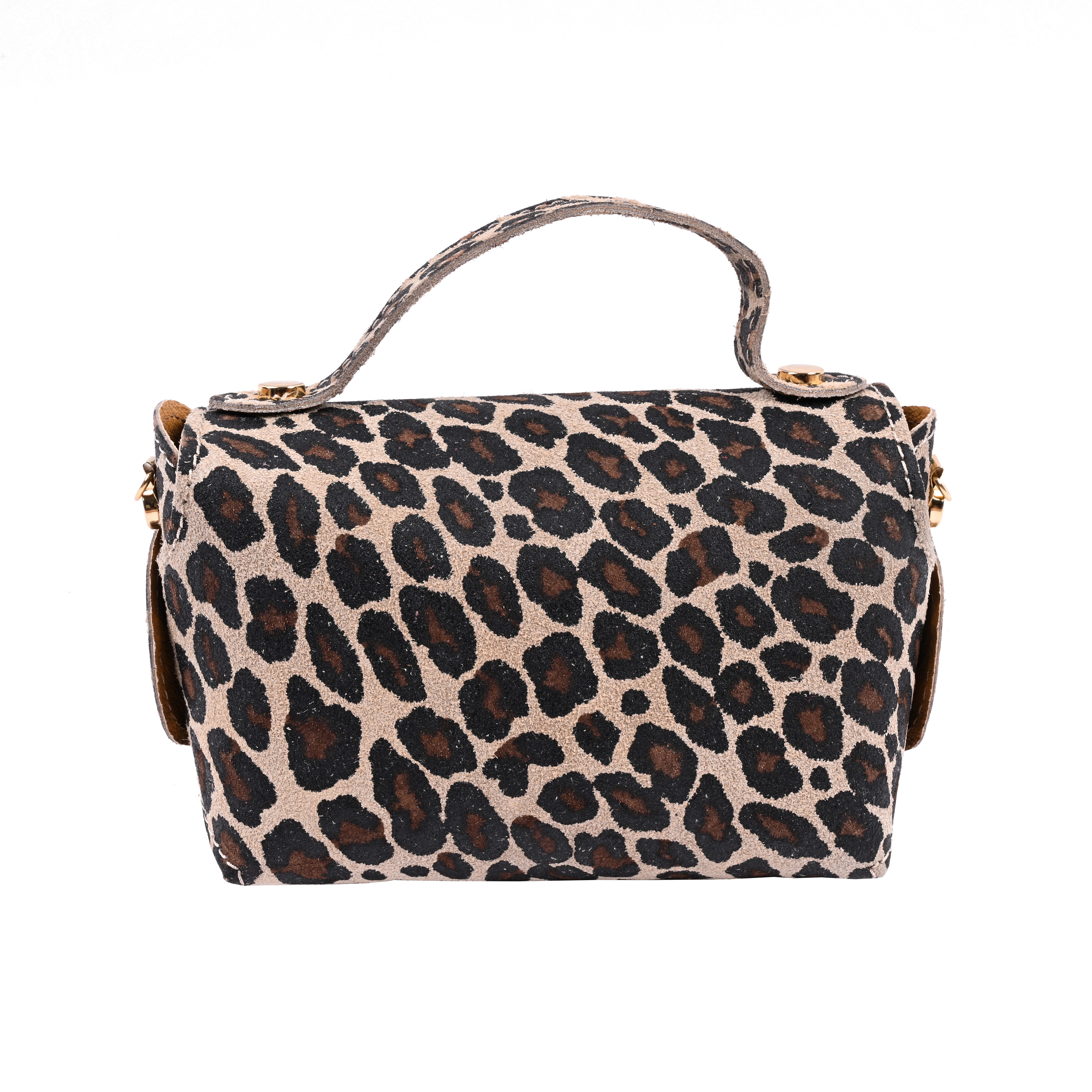 Goodman Design Umhängetasche Echtleder-Wildleder-Minitasche mit Kettenriemen – Made in Italy, Premium-Qualität und sorgfältige Verarbeitung