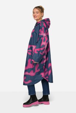 Laurasøn Funktionsjacke Funktions-Regencape Unisex Korallen Print Kapuze