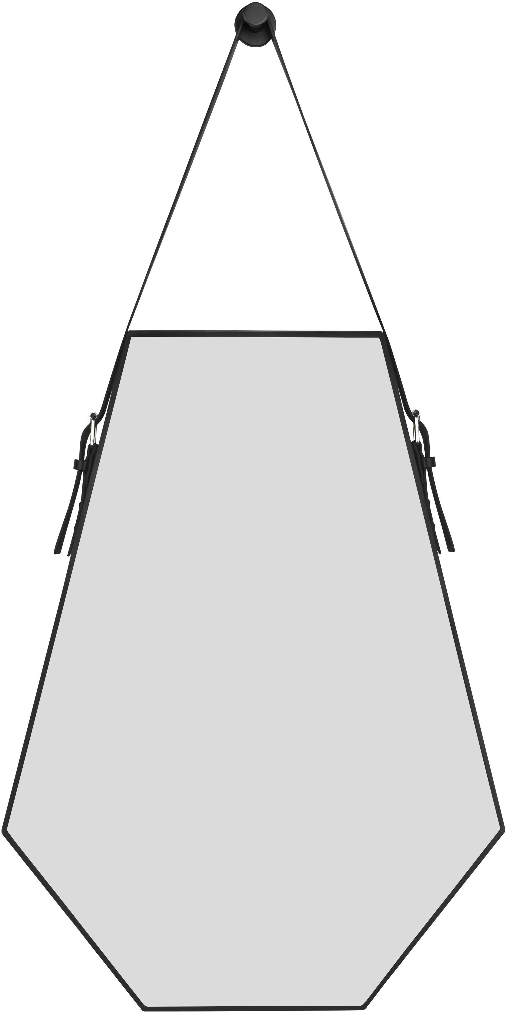 MIRRORS AND MORE Dekospiegel Emmi (1-St), sechseckige Form, dekoratives Lederband