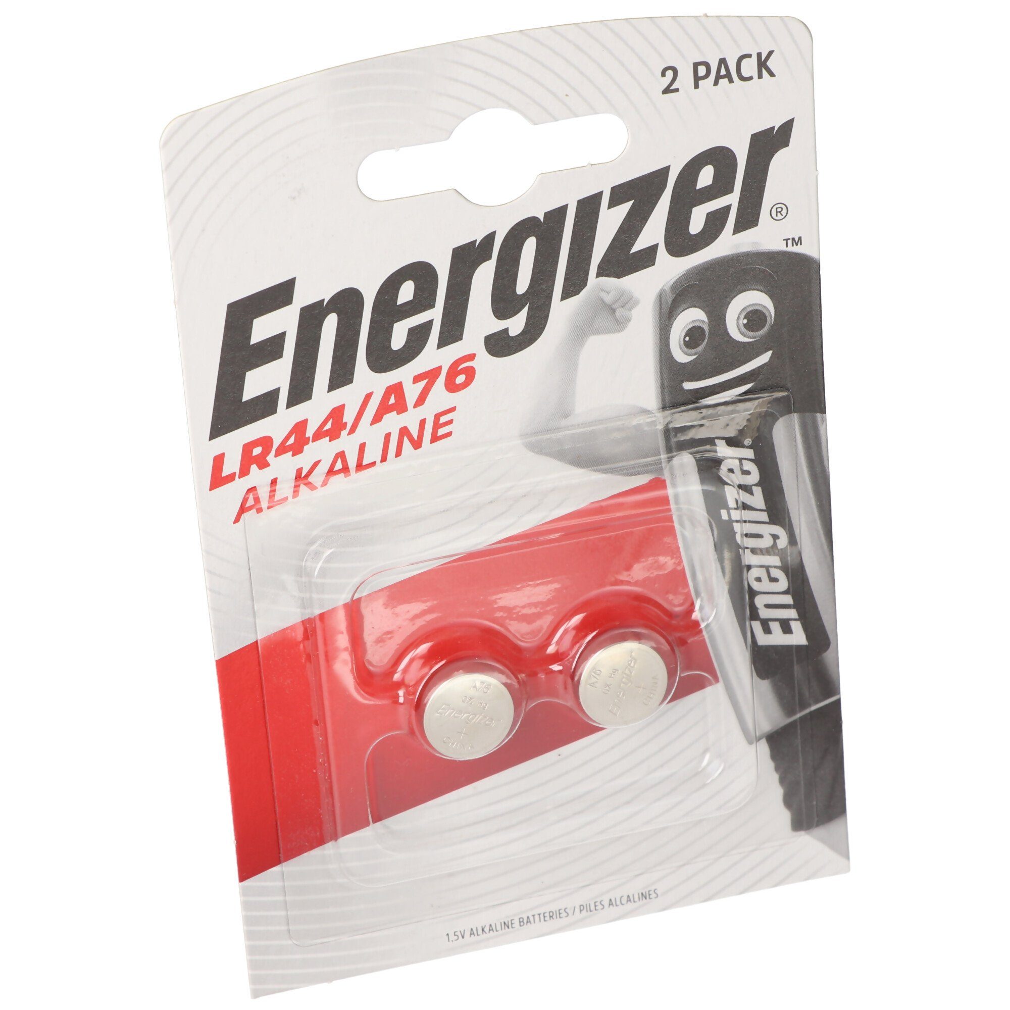 Energizer Energizer LR44 2er Pack V13GA, A76, 82, LR1154, 357A Knopfzelle 2er P Knopfzelle, (1,5 V)