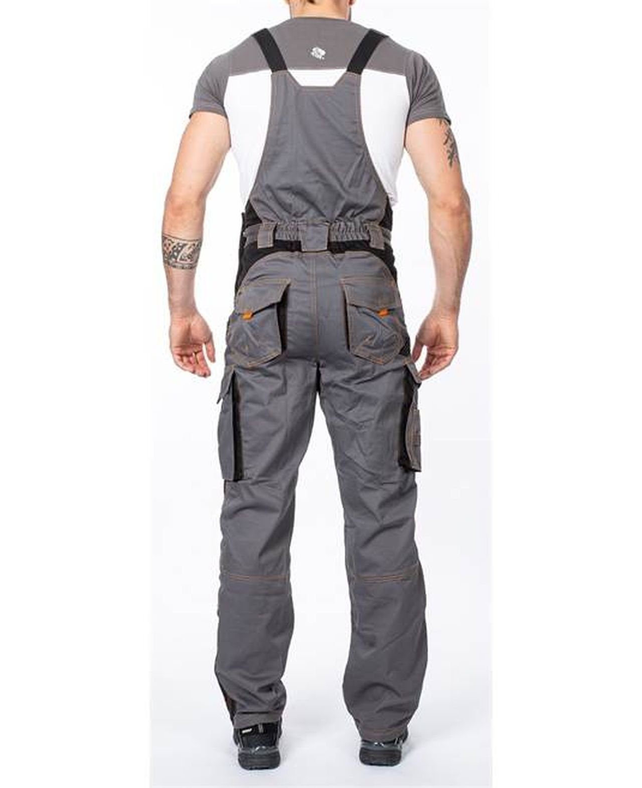 Ardon Safety Arbeitslatzhose Arbeitslatzhose Berufskleidung Arbeitshose Ardon grau – Bild 4 von 5