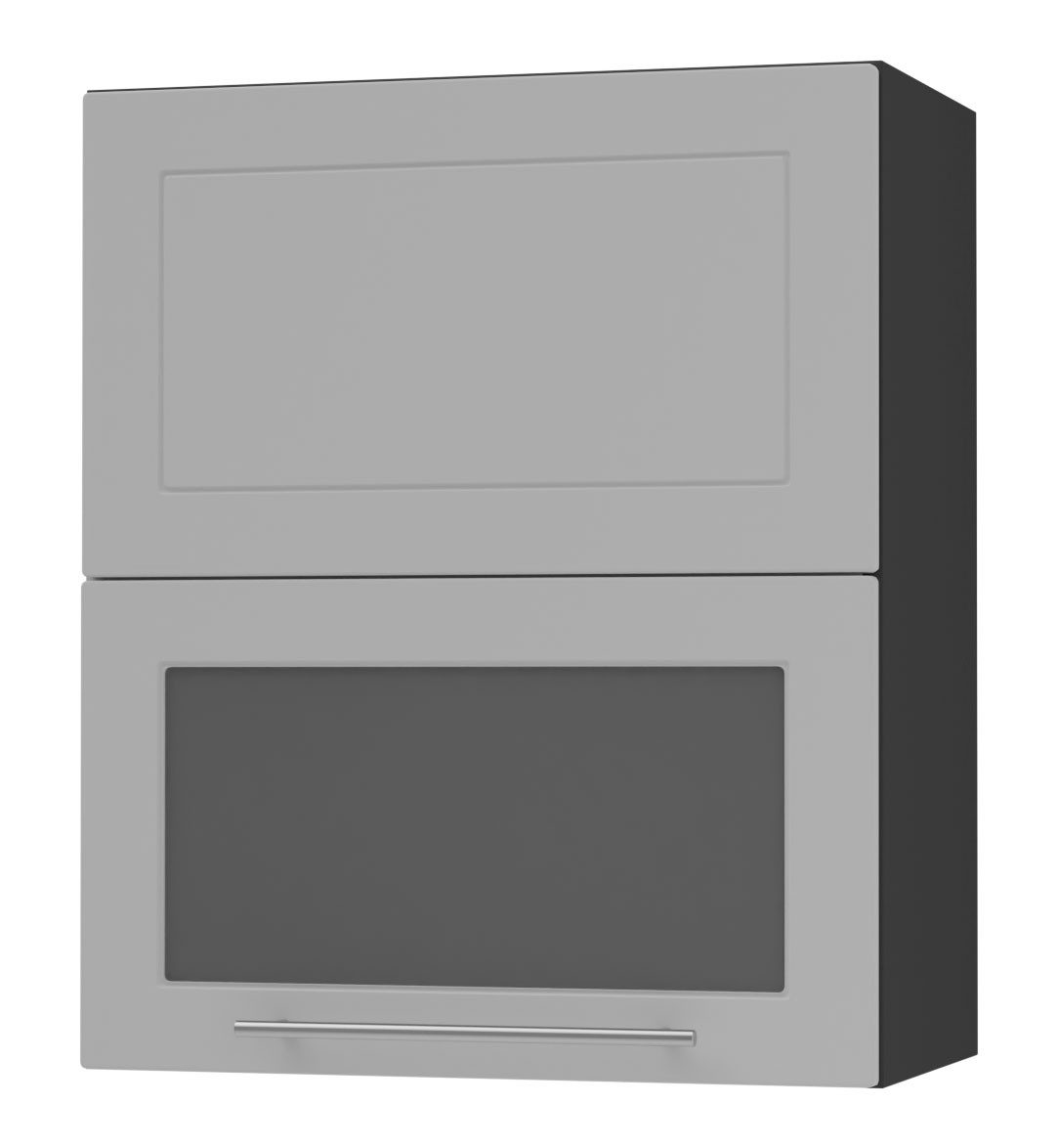 RAL 7040 fenstergrau matt | Korpus: schwarz