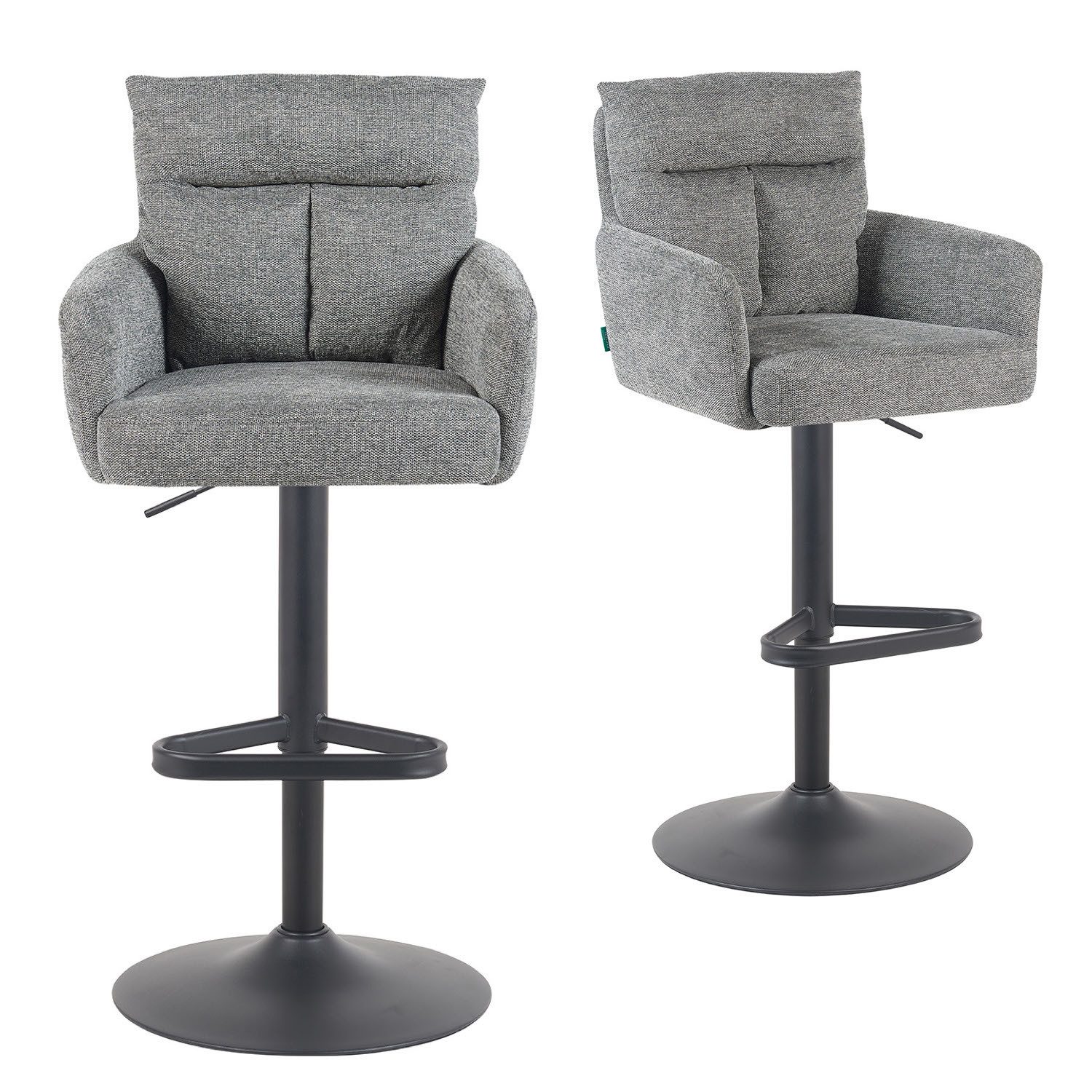 DUBI Möbel Barhocker Leo 2er-Set, Chrom, 360° drehbar, höhenverstellbar im günstig online kaufen