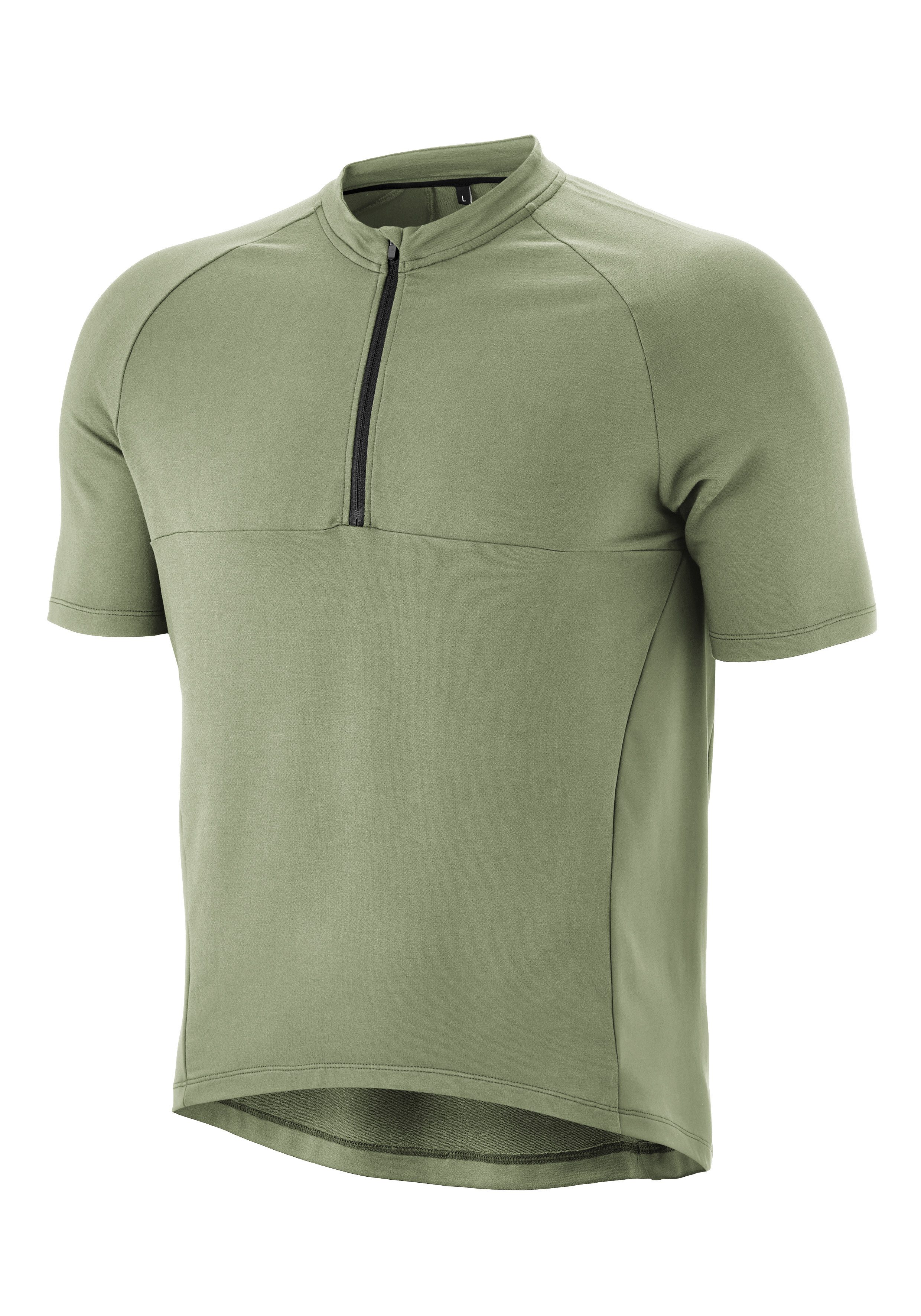 Gonso Radtrikot Adventure Jersey Nature M Herren Fahrradtrikot kurzarm, bequemes Half-Zip Trikot, Slim Fit – Bild 3 von 3