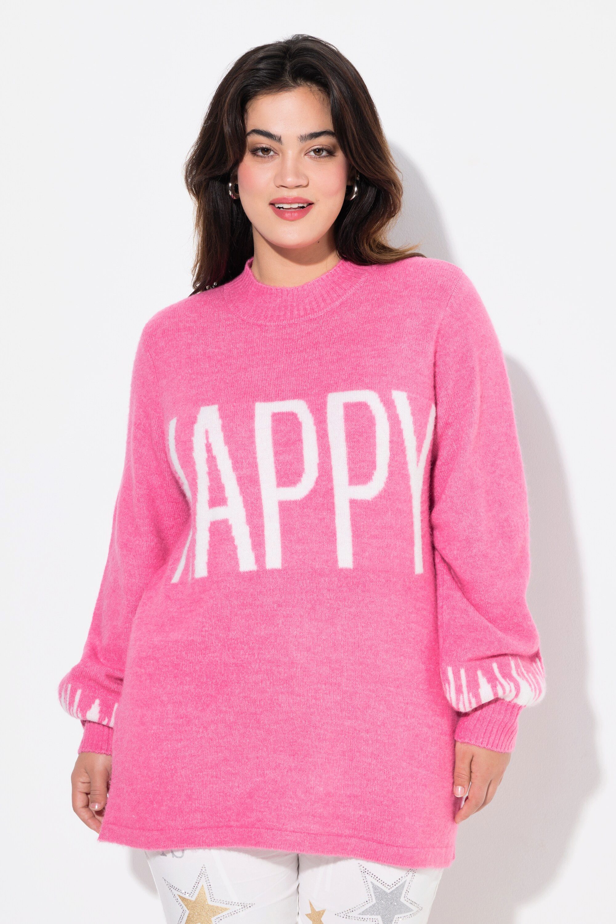 Angel of Style Rollkragenpullover Pullover HAPPY-Statement günstig online kaufen