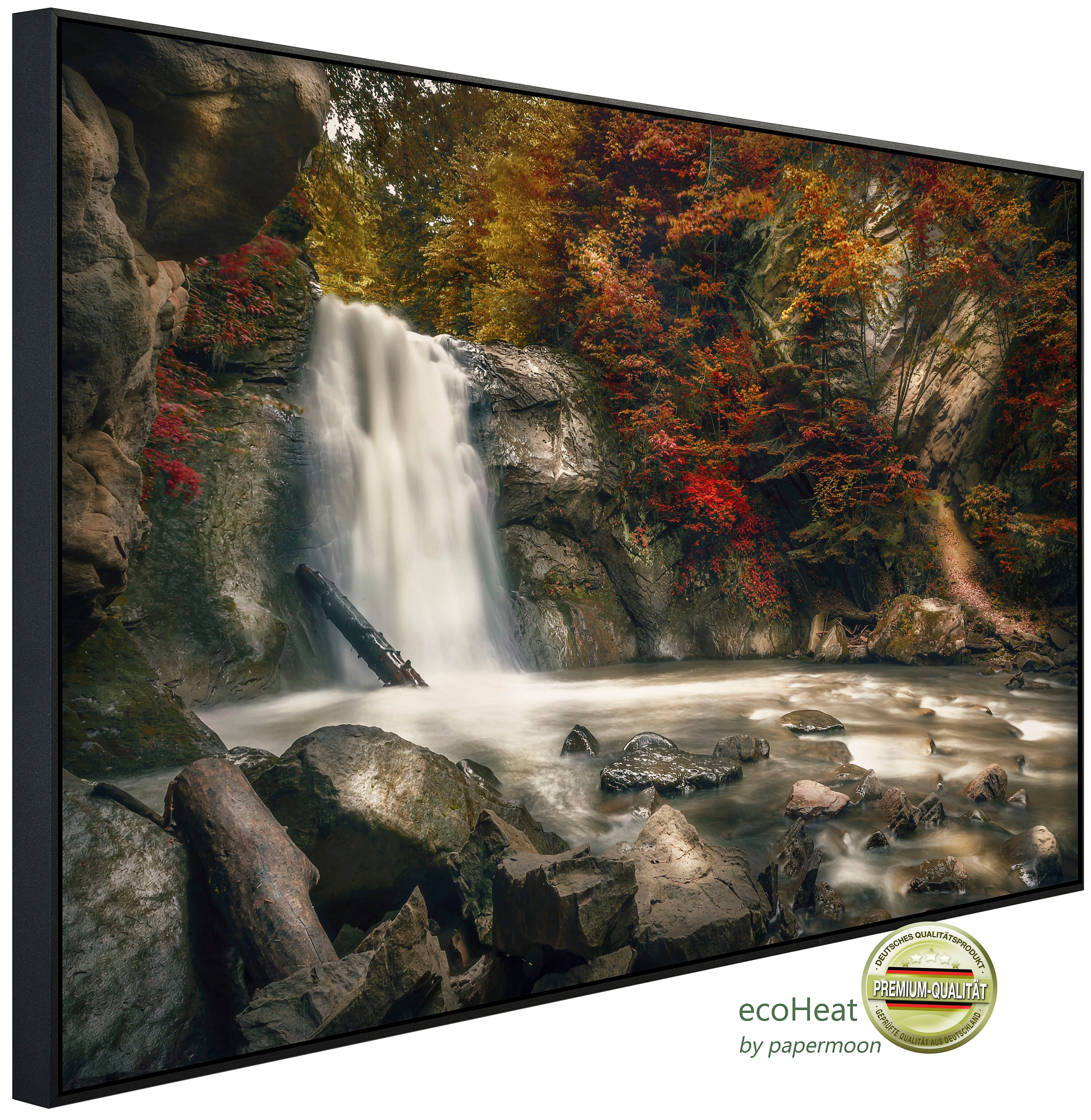 Papermoon Infrarotheizung INFRAROT-BILD-HEIZUNG, Wasserfall, TÜV-Rheinland/GS zertifiziert, angenehme Strahlungswärme