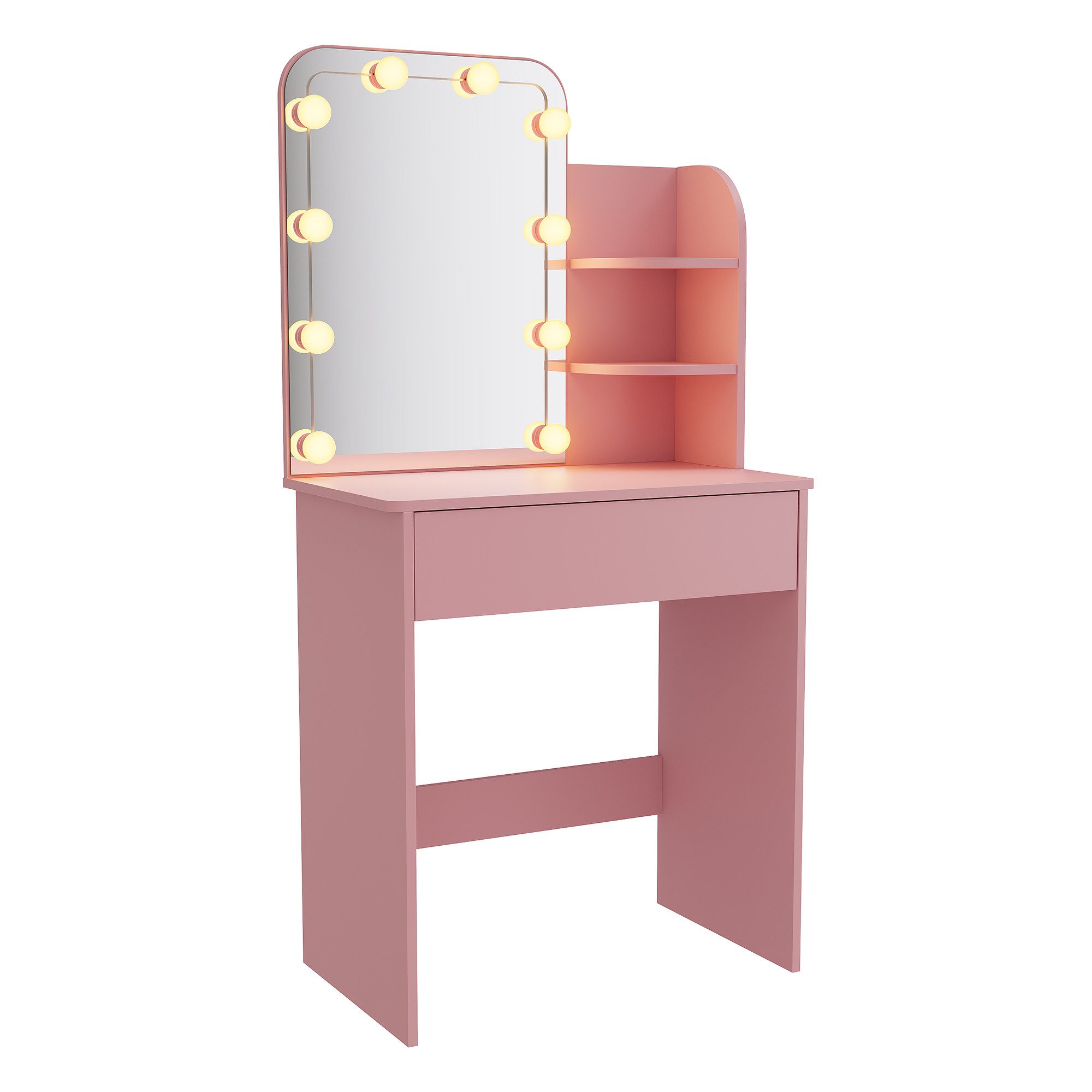 SONNI Schminktisch Schminktisch klein Erhältlich mit Beleuchtung,Schwarze/w günstig online kaufen