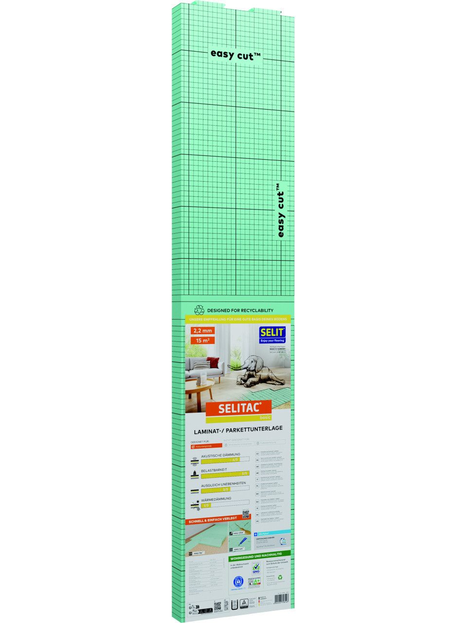 Selit Trittschalldämmplatte Selitac Trittschalldämmung Laminat- & Parkett