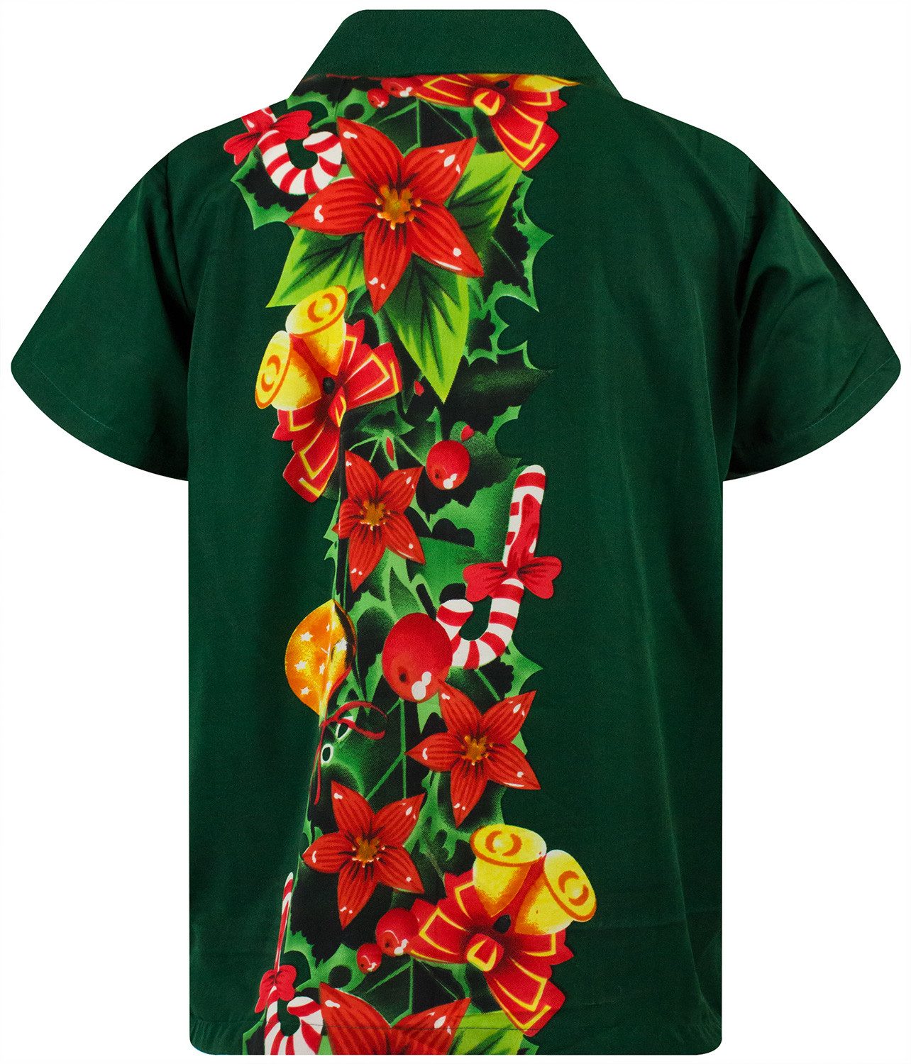 King Kameha Hawaiihemd Christmas Wedding Funky Hawaii-Hemd Kurzarm Front-Tasche Unisex