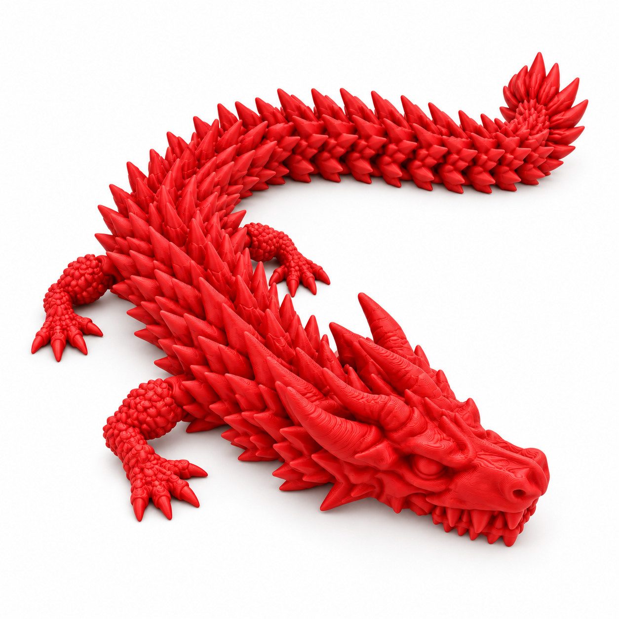 Alpha Electronics Fantasy-Figur Flexi Drache 25 cm oder 42 cm – Bewegliche 3D-gedruckte Drachenfigur (Sparangebot, 1 St., 1tlg), Deko & Sammlerstück, 7 verschiedene Farben