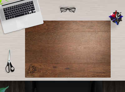 cover-your-desk.de Schreibtischunterlage abwaschbar– Holzplatte – aus premium Vinyl – Made in Germany, (1 tlg)