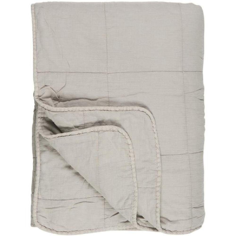Wohndecke Ib Laursen Tagesdecke Quilt Vintage Ash Grey, Ib Laursen