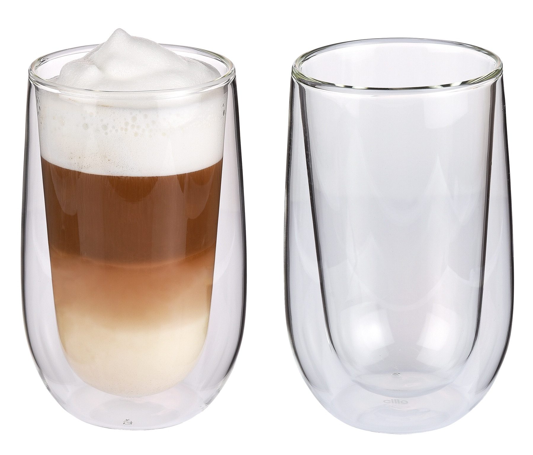 Tasse Espresso Kaffee Milchkaffee Latte Macchiato Gläser cilio VERONA