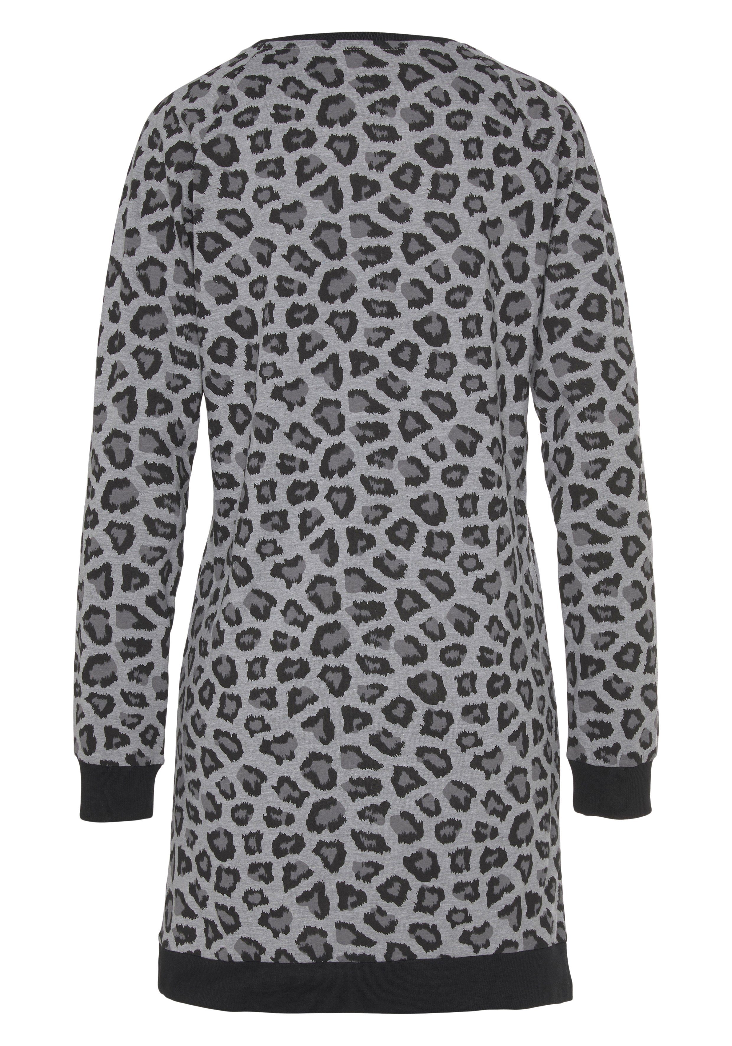 Vivance Dreams by Lascana Nachthemd mit tonalem Animalprint