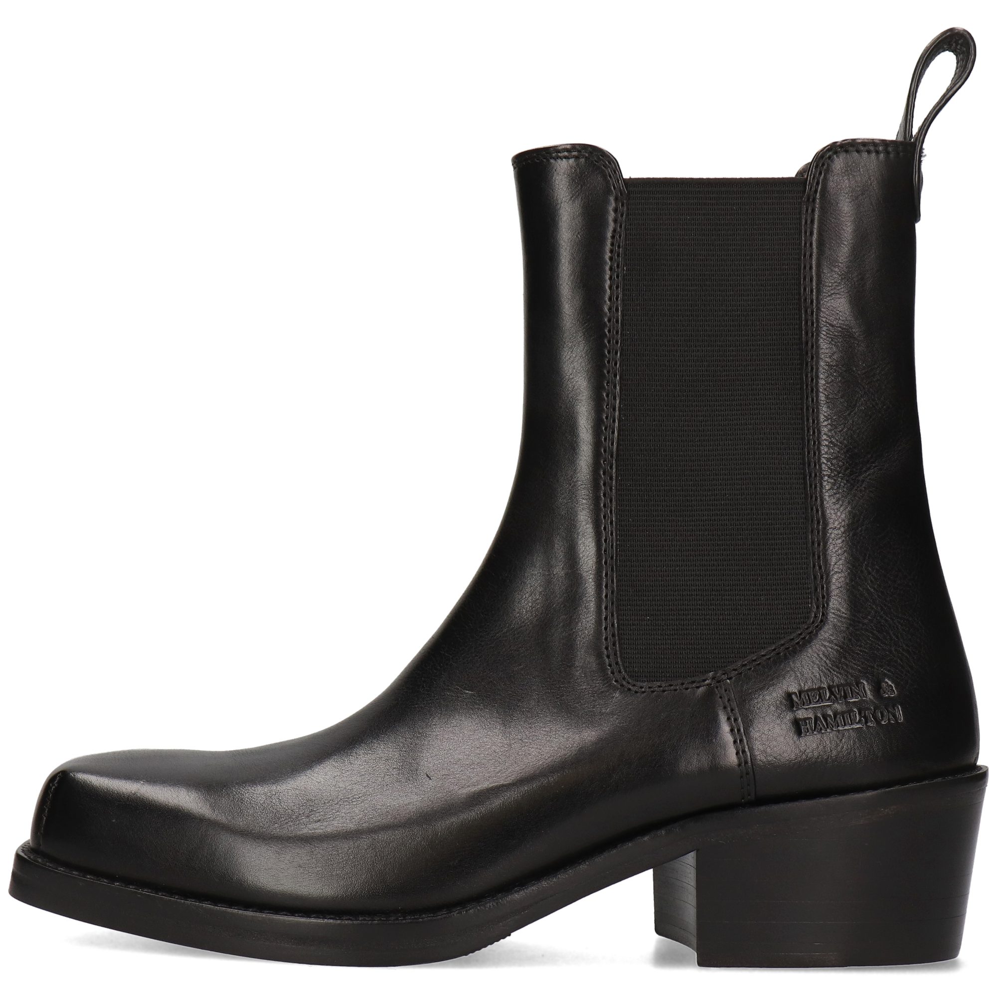 Melvin & Hamilton Shelby 2 Leder-Western Boots für Damen Stiefelette Kubanischer Absatz, Echtes Leder, Vegetabile Gerbung