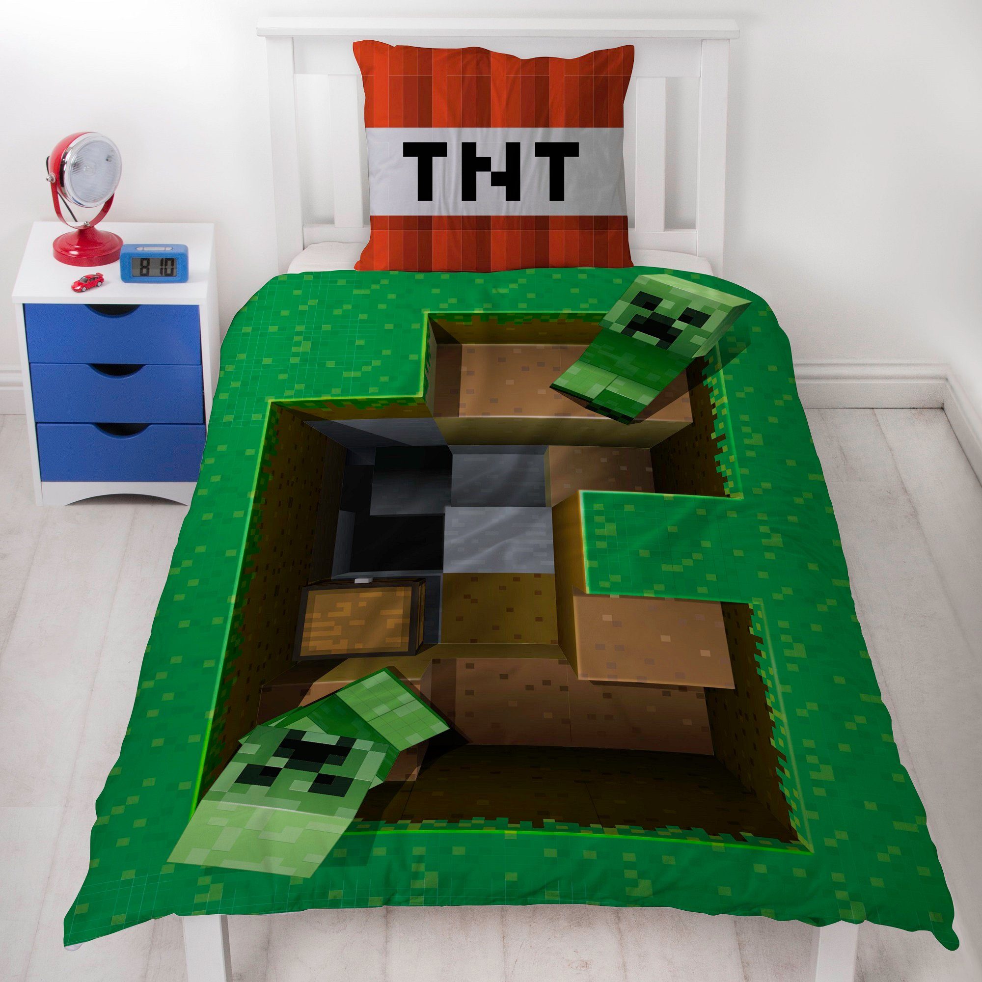Familando Kinderbettwäsche Minecraft "Base" 135x200 + günstig online kaufen