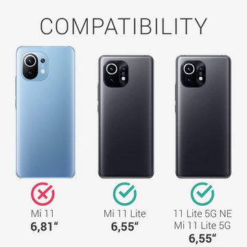kwmobile Handyhülle Hülle für Xiaomi 11 Lite (5G) NE / Mi 11 Lite (5G), Silikon Handyhülle transparent - Handy Case gummiert