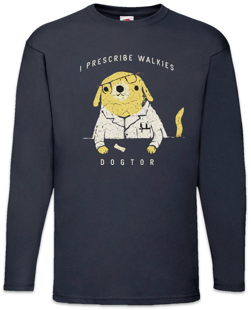 Langarmshirt Dogtor Langarm T-Shirt Deutscher Dog Schäferhund Hund Tierarzt Hunde