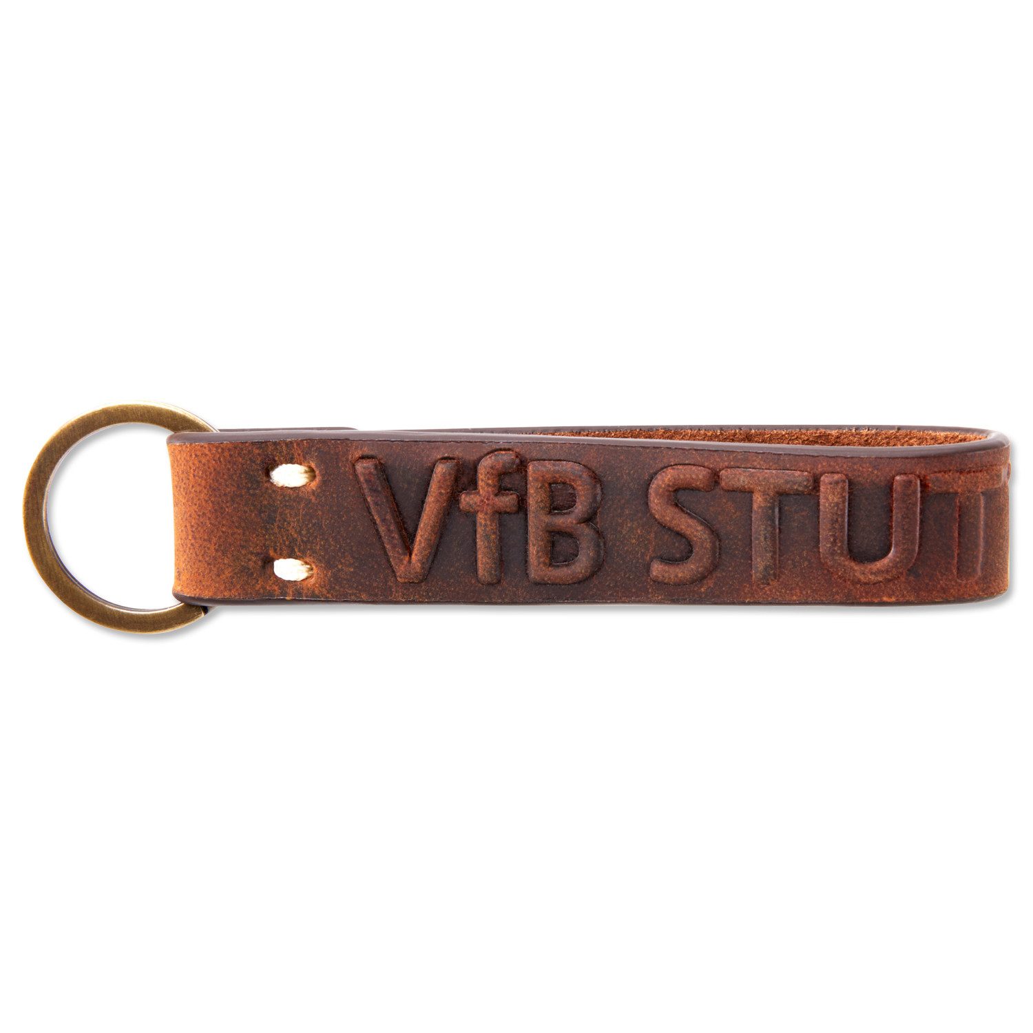 VfB Stuttgart Schlüsselanhänger VfB Stuttgart Schlüsselanhänger Leder braun