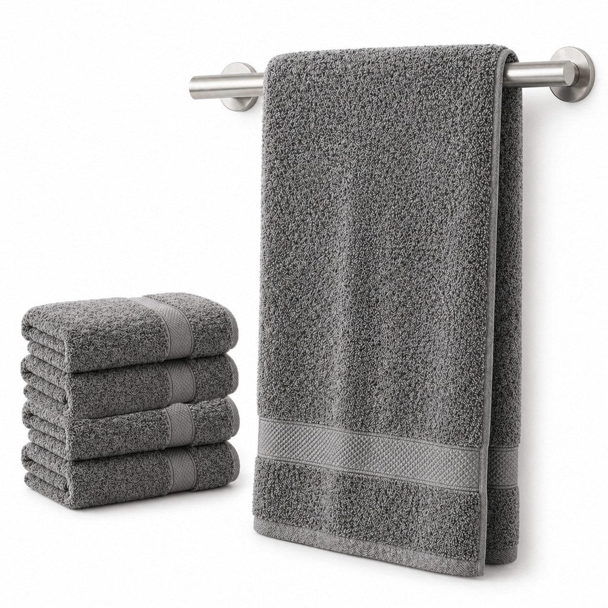 Komfortec Handtuch Set 100% Baumwolle, 470 g/m², Frottee (Set, 4-St), Handtücher 50x100 cm Set, Weich