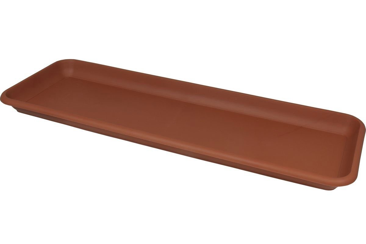 Heimwerkercenter Balkonkasten MePla XXL Untersetzer Balkonkasten L 77cm B 20cm Terrakotta, Kunstoff