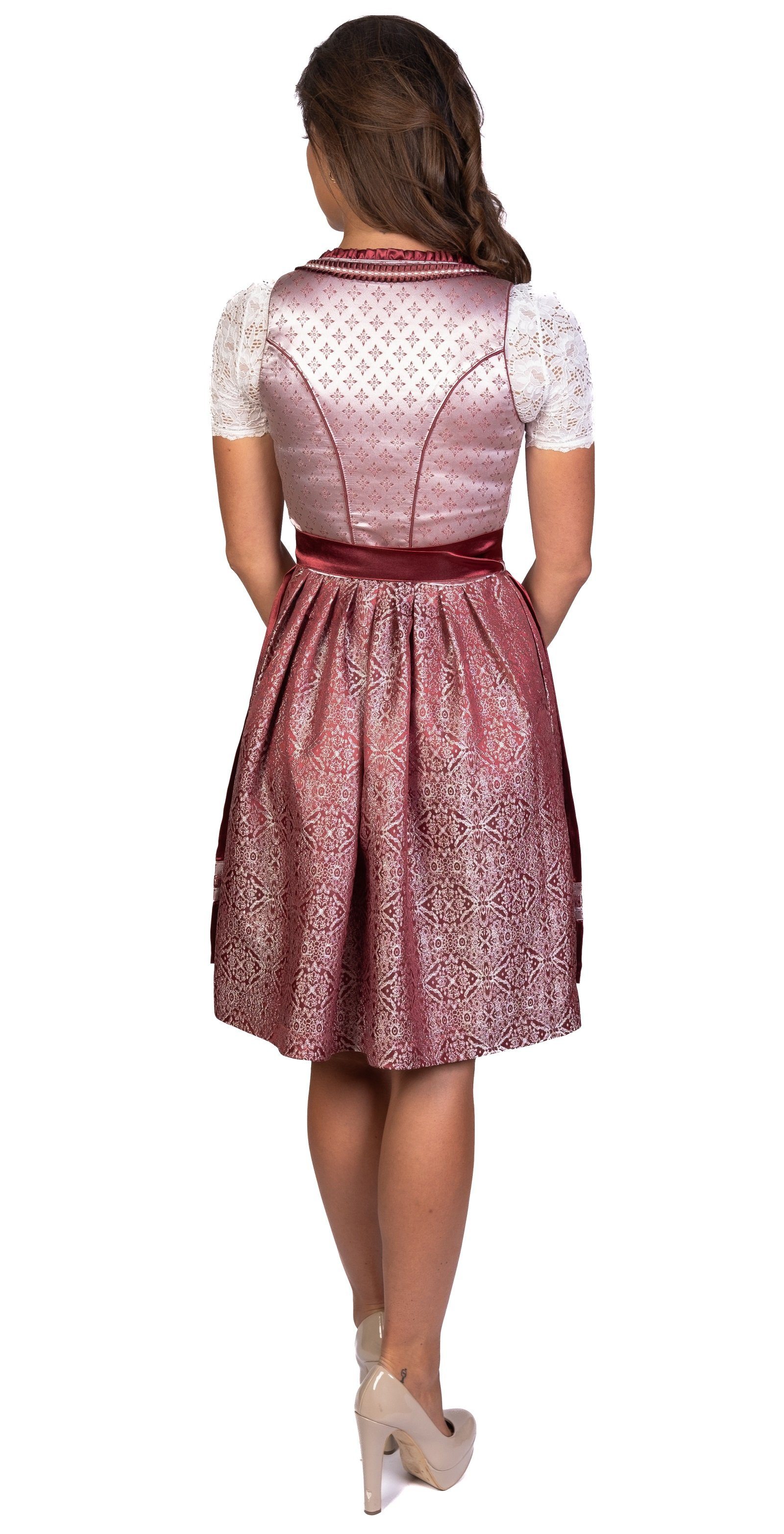 Trachtl Dirndl Trachtl Midi Dirndl Kerstin Bordeaux günstig online kaufen