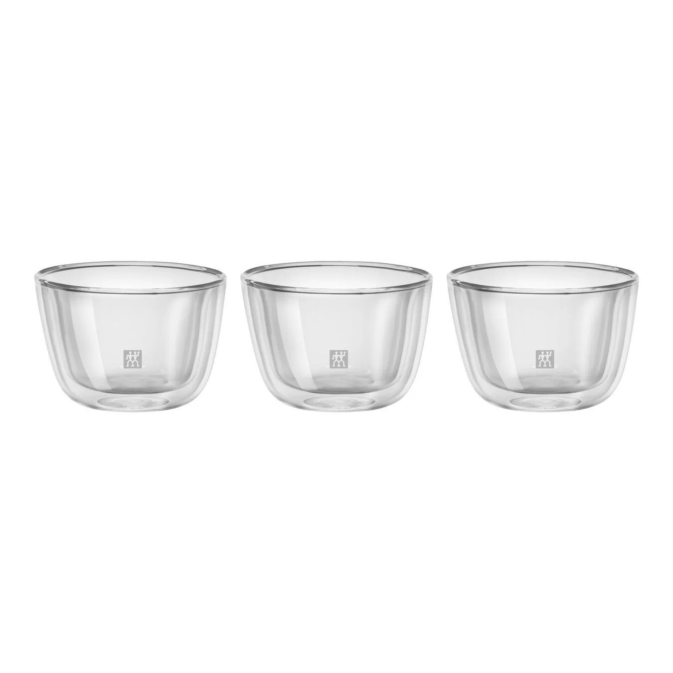 Tapas-Schale ZWILLING Sorrento Tapas Set, 3-tlg Transparent hochwertiges Borosilikatglas