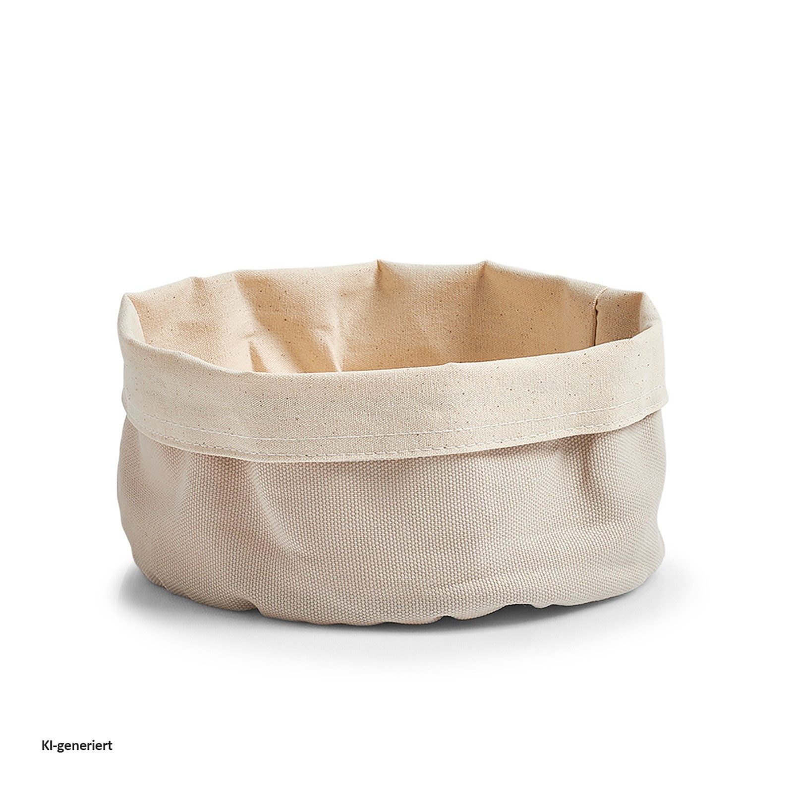 Zeller Present Brotkorb Brotbeutel, rund creme Ø 20 cm Baumwolle, Baumwolle, (Stück, 1-tlg., 1 Brotbeutel), Brotkorb