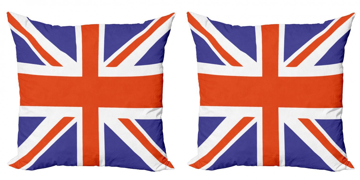 Kissenbezüge Modern Accent Doppelseitiger Digitaldruck, Abakuhaus (2 Stück), Union Jack Britische Loyal