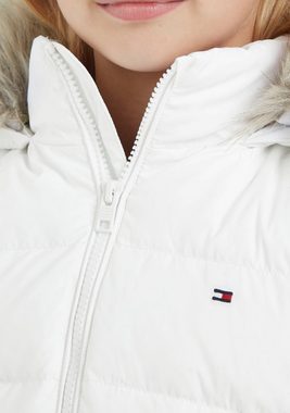 Tommy Hilfiger Daunenjacke ESSENTIAL DOWN FUR HOOD JACKET mit Fellimitat an der Kapuze