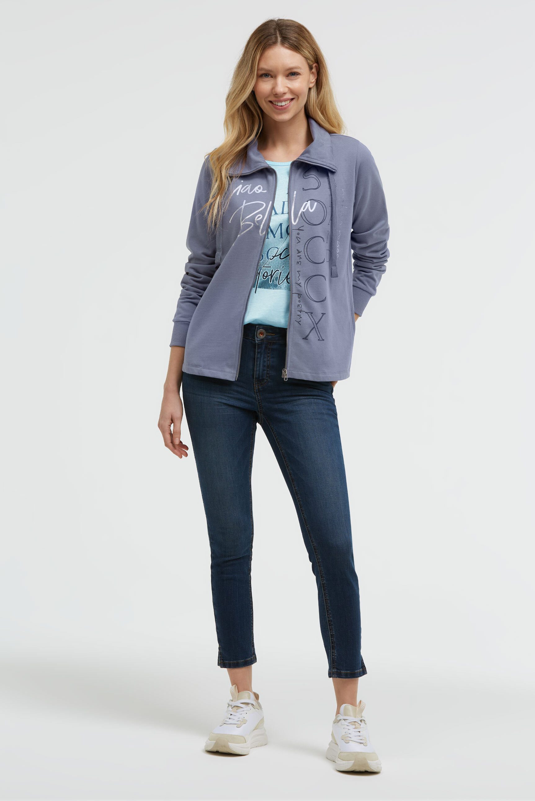 SOCCX Sweatjacke mit Stehkragen