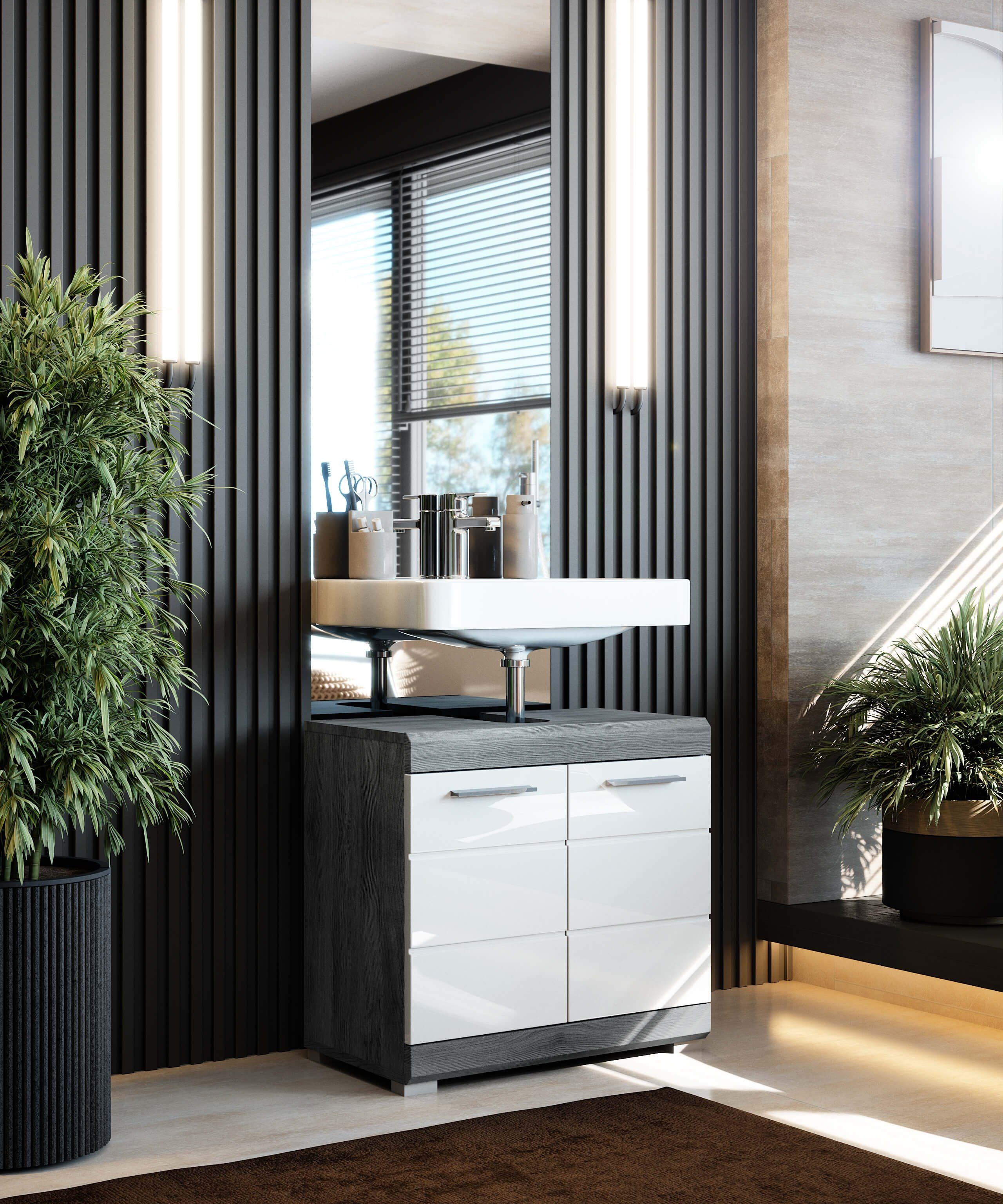 Newroom Waschbeckenunterschrank Void Waschbeckenunterschrank Avola Anthrazi günstig online kaufen