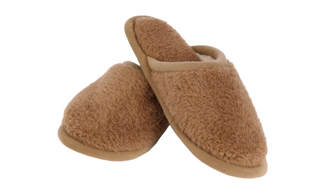Primo Line »Primo Line Camel Herren Hausschuhe aus Wolle - rutschfeste  Pantoletten - warme Pantoffeln - komfortable Slipper bronz (40-41 EU)…«  Hausschuh online kaufen | OTTO