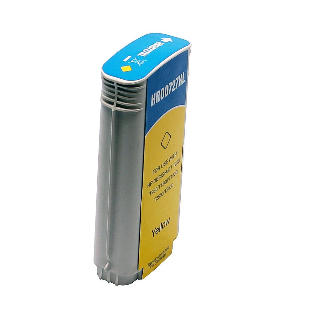 ABC Tintenpatrone (Kompatible Druckerpatrone für HP 727 Gelb Designjet T920 T920PS, ABC)
