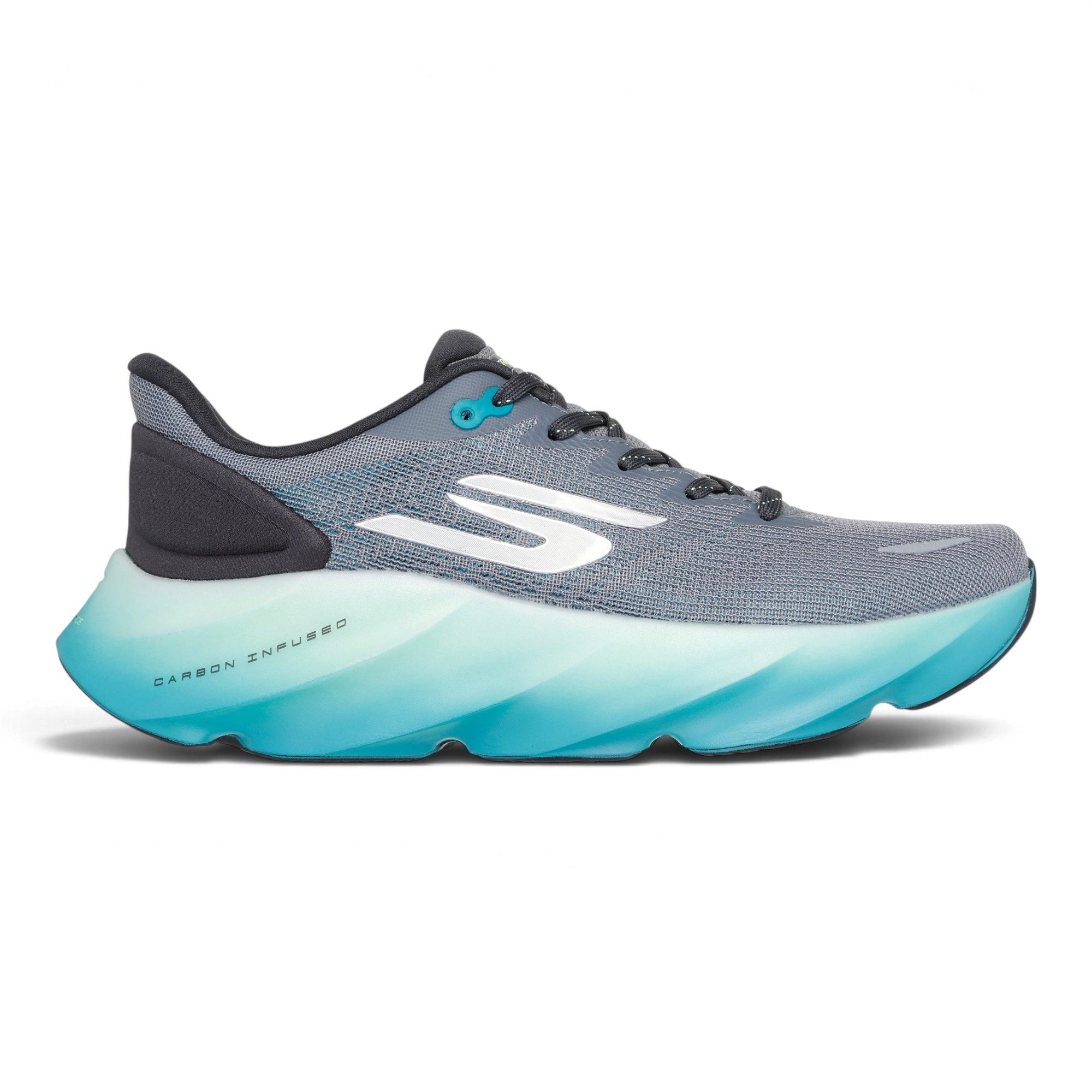 Skechers Aero Burst grau/blau Herren Laufschuh