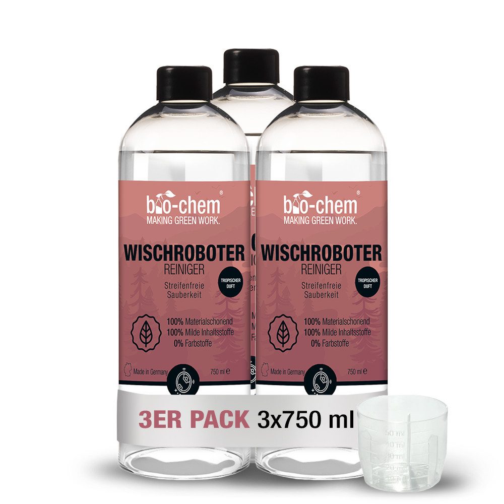 bio-chem Wischroboter-Reiniger 2250ml Reinigungsmittel Konzentrat Bodenreiniger Fussbodenreiniger