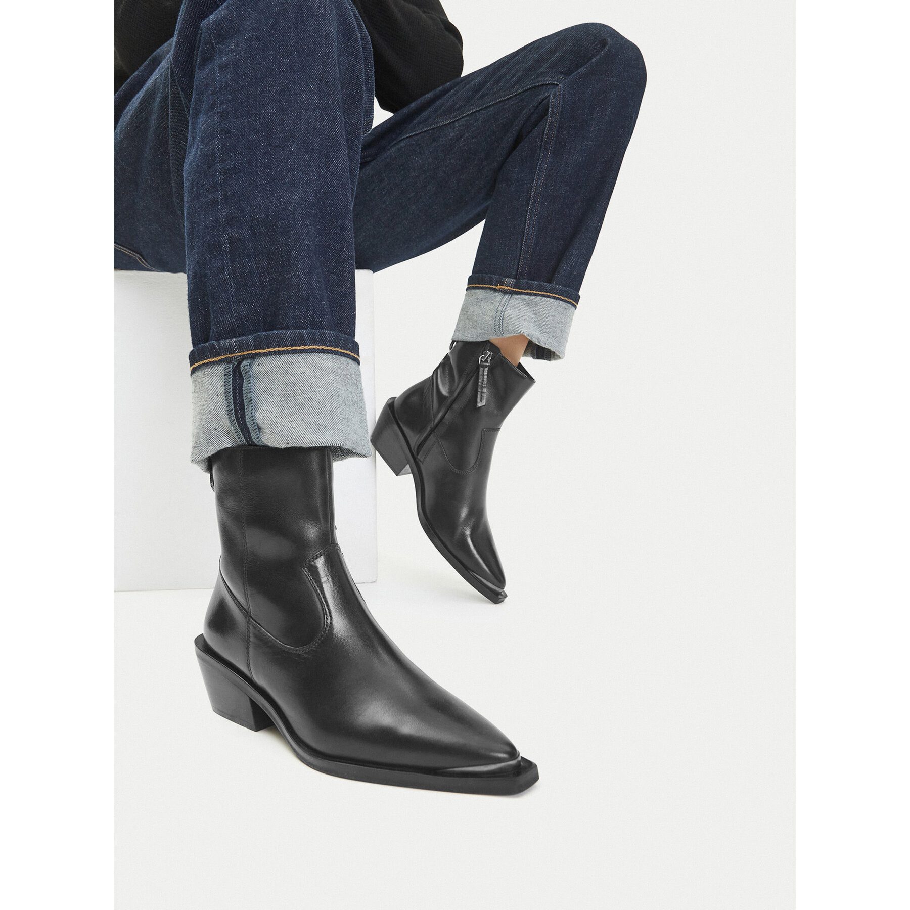 GINO ROSSI Gino Rossi Damen Cowboy-Stiefel CEO-LARA-121995 Schwarz Cowboystiefel